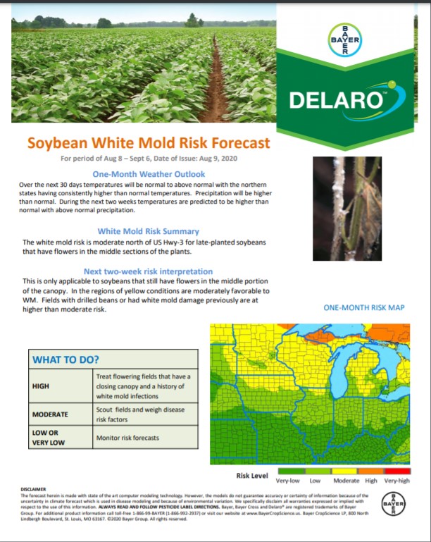 8/9 Northern Soy Disease Risk Map